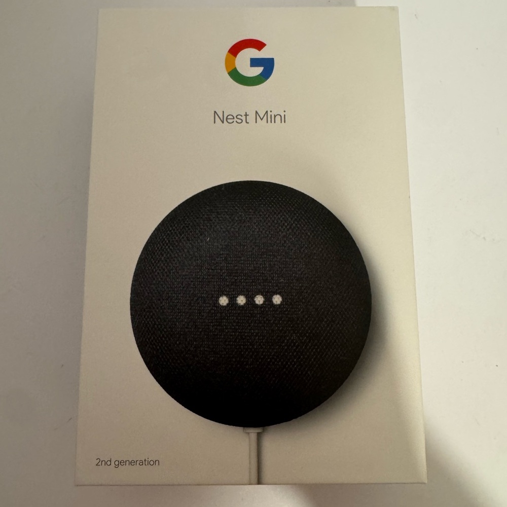 Google Nest Mini 2nd Gen Smart Speaker Charcoal (GA00781-US)